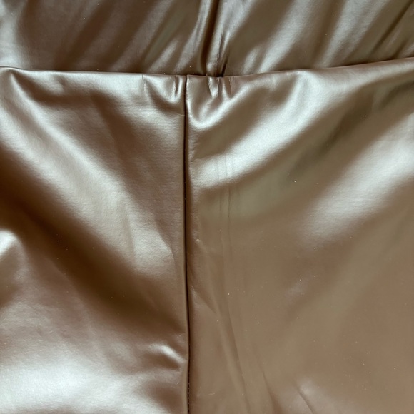 Ktoö Faux Leather Pants Sz Large Gothic Bikercore Cutout Lace-up Rave Rocker - Picture 2 of 6